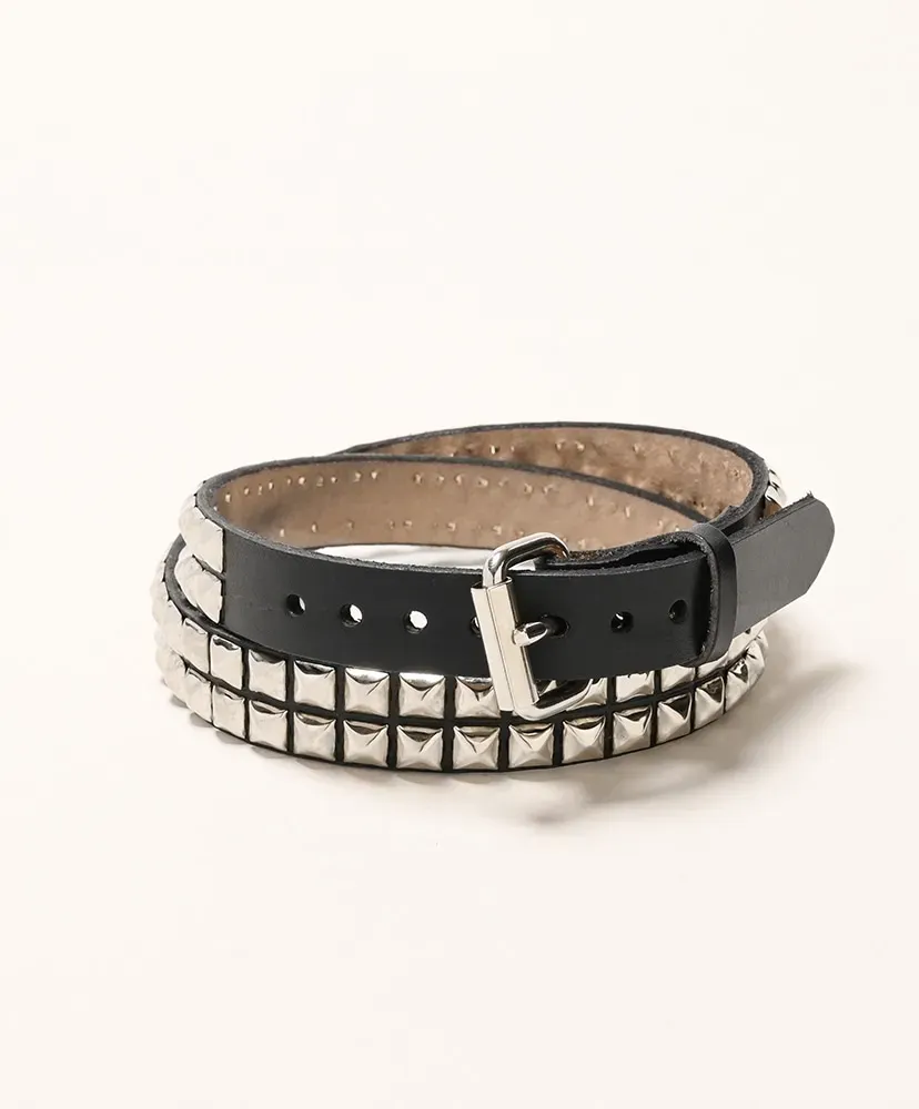1 Inch Pyramid 2Rows Belt