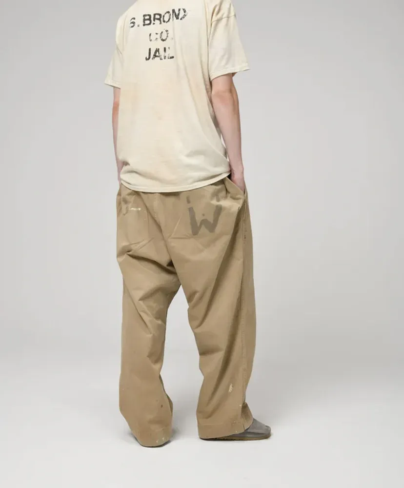 Pw 41 Khaki Trousers Aged