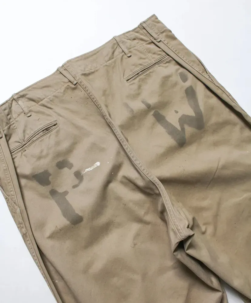 Pw 41 Khaki Trousers Aged