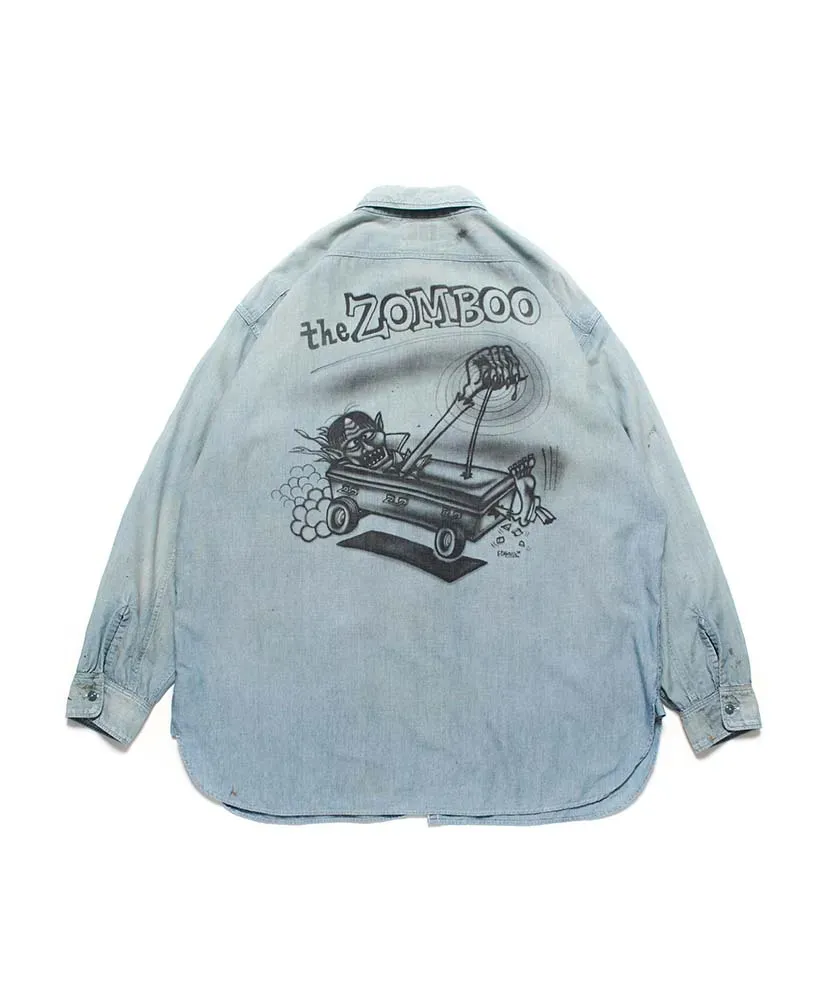 Sketch Zomboo Usn Chambray Shirt Aged