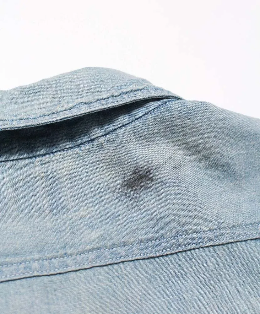 Sketch Zomboo Usn Chambray Shirt Aged