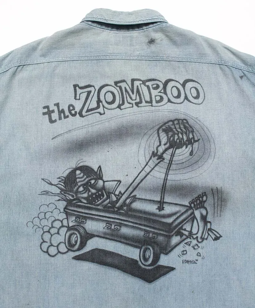 Sketch Zomboo Usn Chambray Shirt Aged