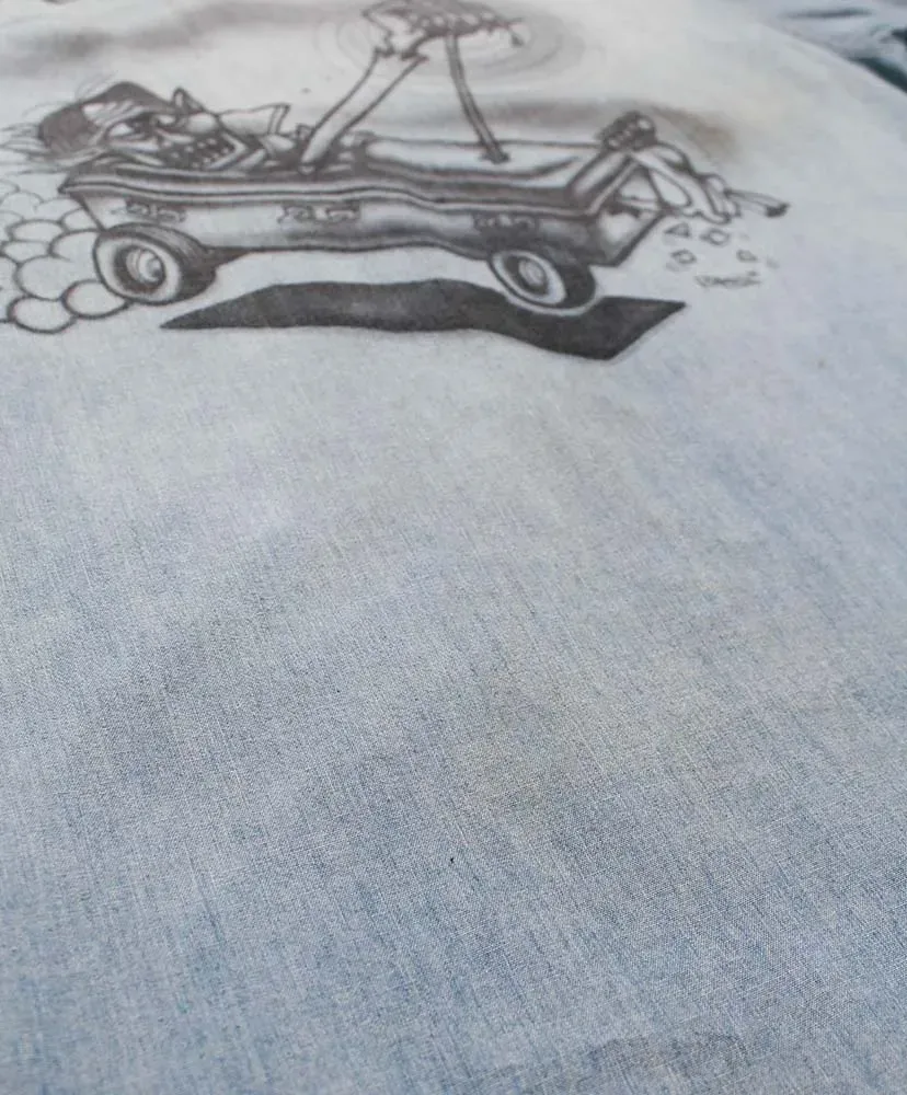 Sketch Zomboo Usn Chambray Shirt Aged