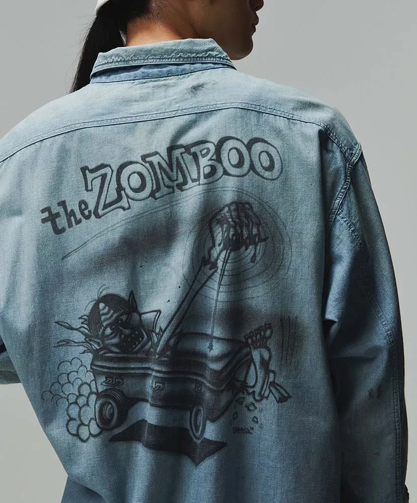 Sketch Zomboo Usn Chambray Shirt Aged