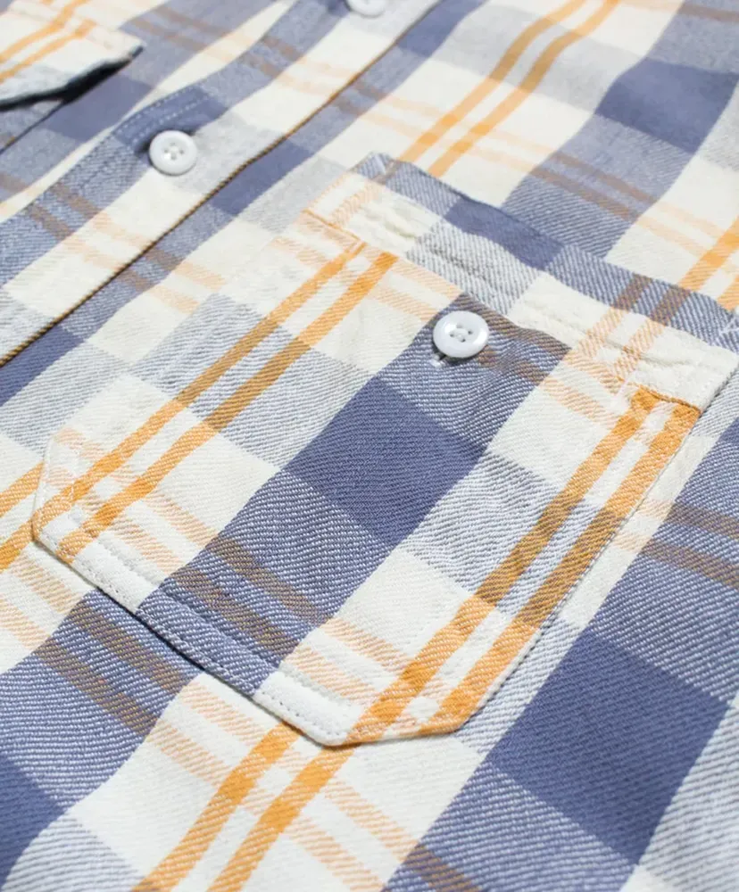 Unique Pocket Checked Flannel Shirt Aged