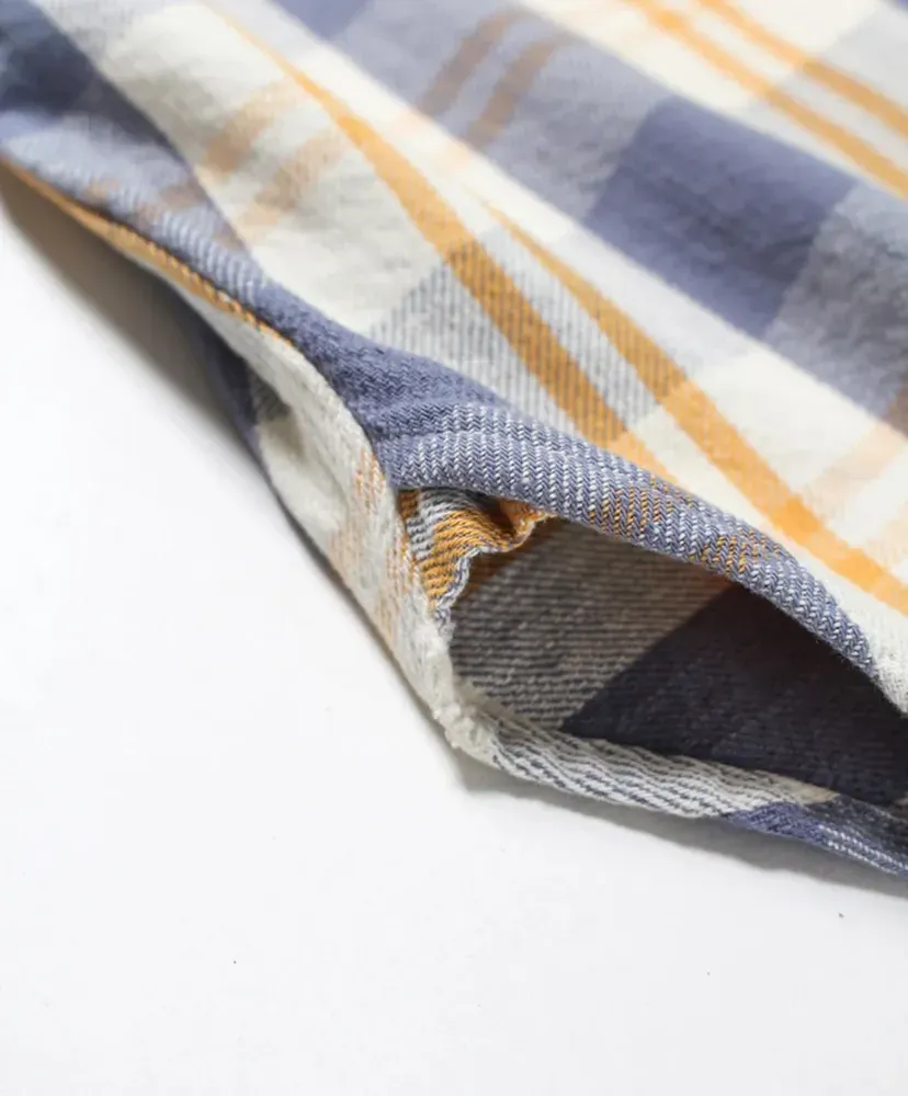 Unique Pocket Checked Flannel Shirt Aged
