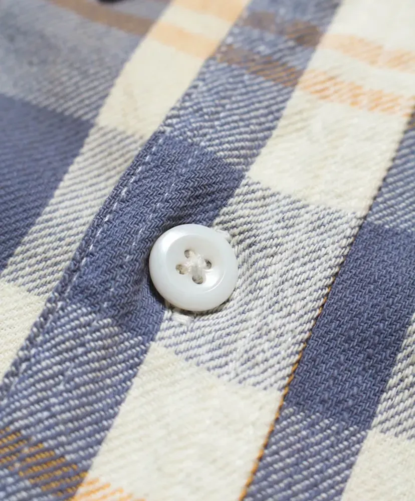 Unique Pocket Checked Flannel Shirt Aged