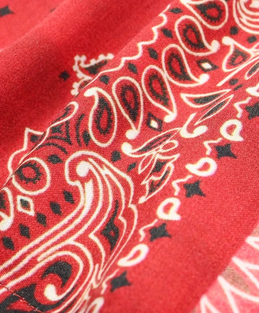 Hav-A-Hank Open Collar Print Shirt
