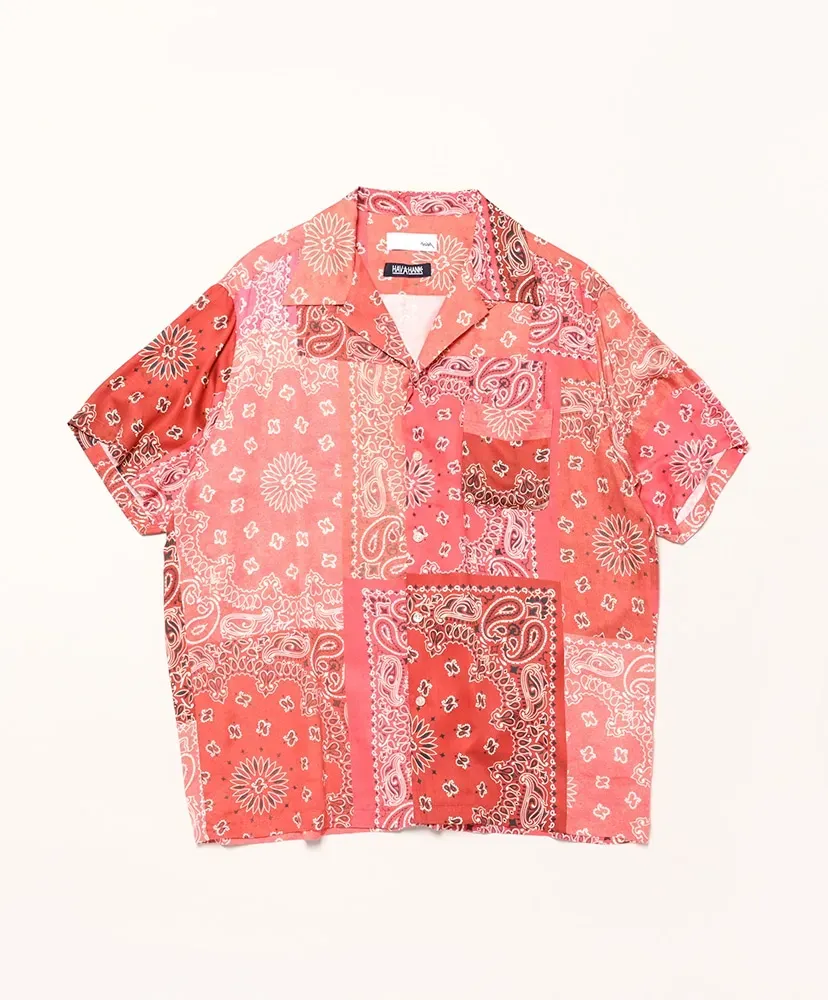 Hav-A-Hank Open Collar Print Shirt