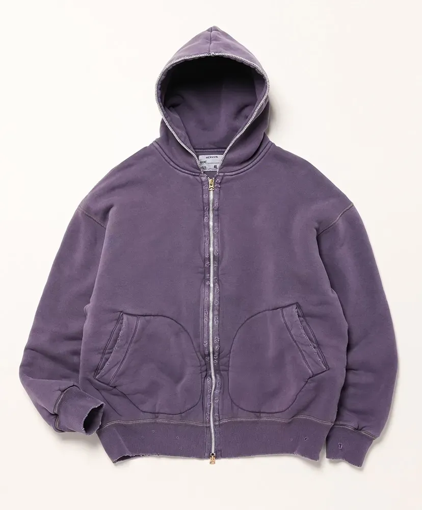 Damaged W-Face Lock Hoodie