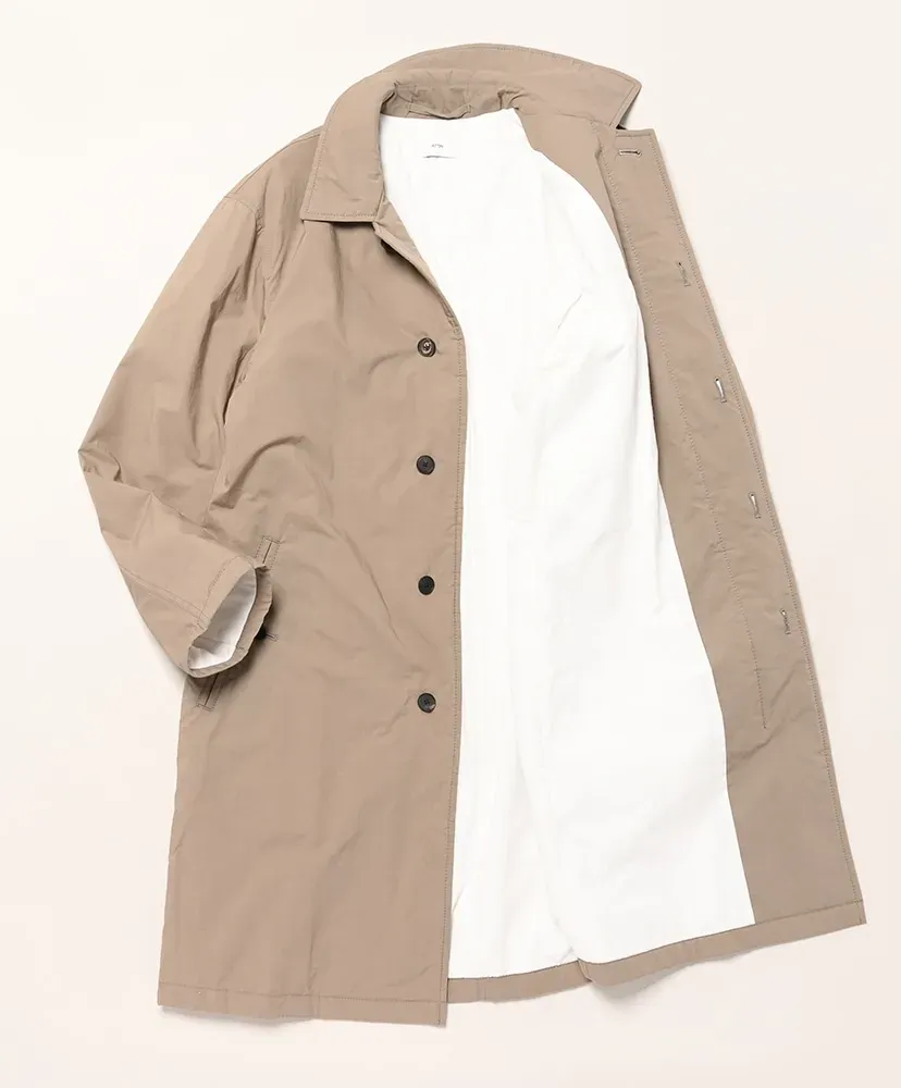 Mercerized Cotton | Silk Padded Balmacaan Coat