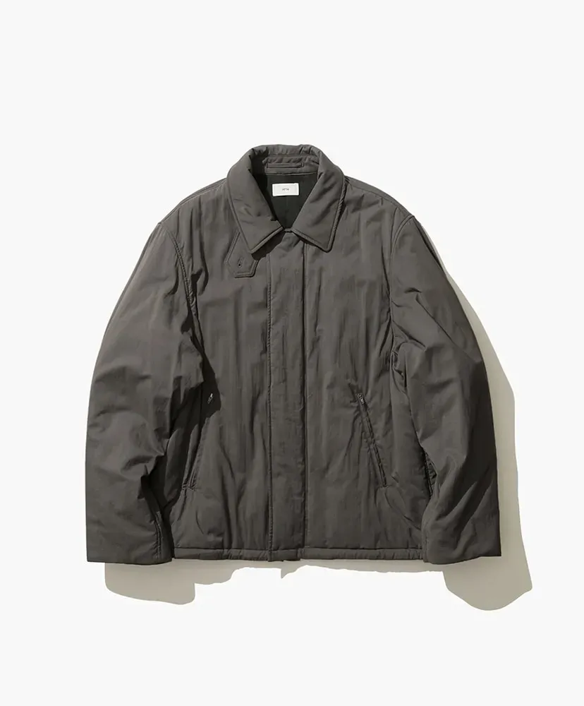 Mat Airy Nylon | Wool Padded Harrington Jacket