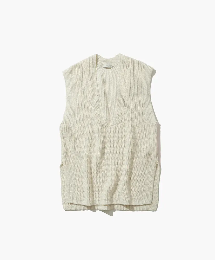 Silk Washi Liliyarn | V-Neck Vest