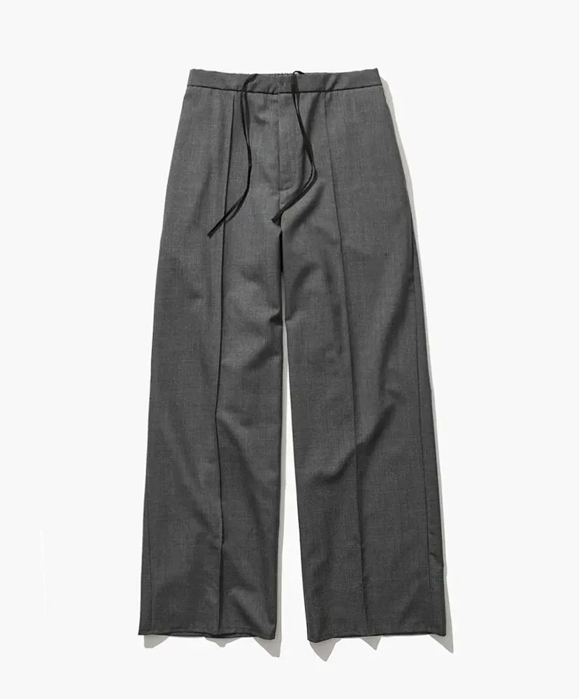 Wool Tropical | Pin Tuck Easy Pants
