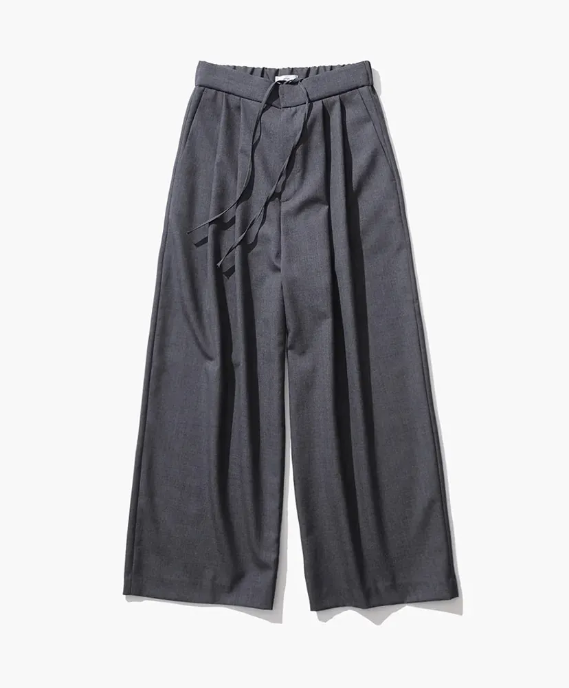 Wool Tropical | Wide Easy Pants
