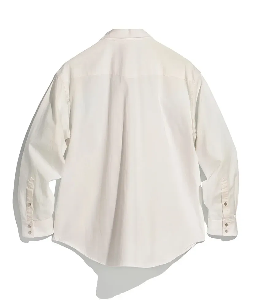 Cotton Herringbone Western Shirt