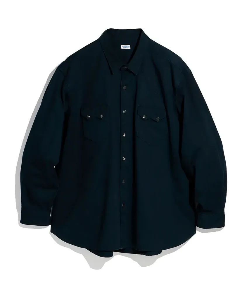 Cotton Herringbone Western Shirt