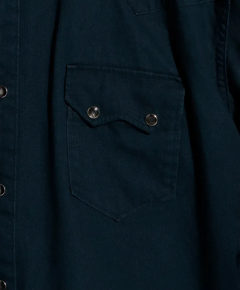 Cotton Herringbone Western Shirt