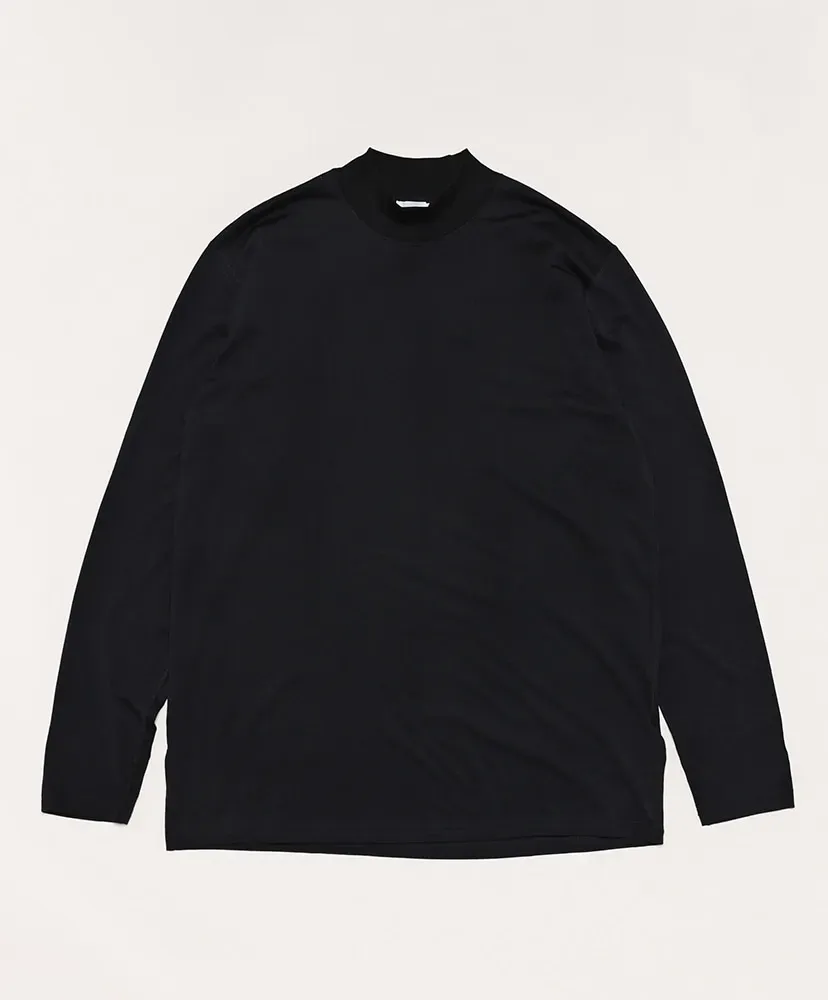 Cottony Long Sleeve Mock Neck