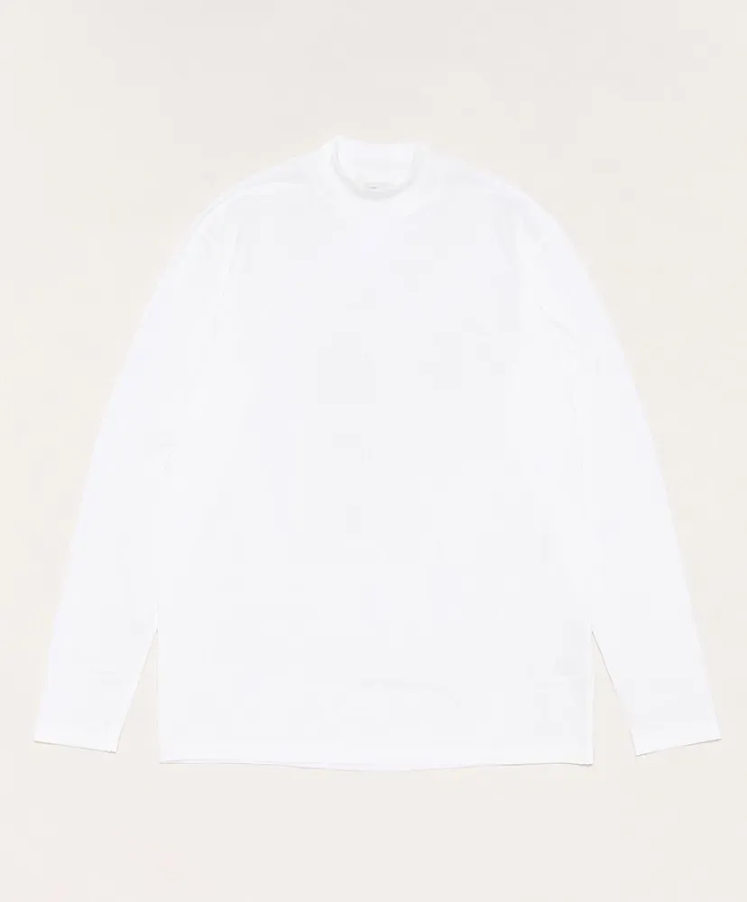 Cottony Long Sleeve Mock Neck