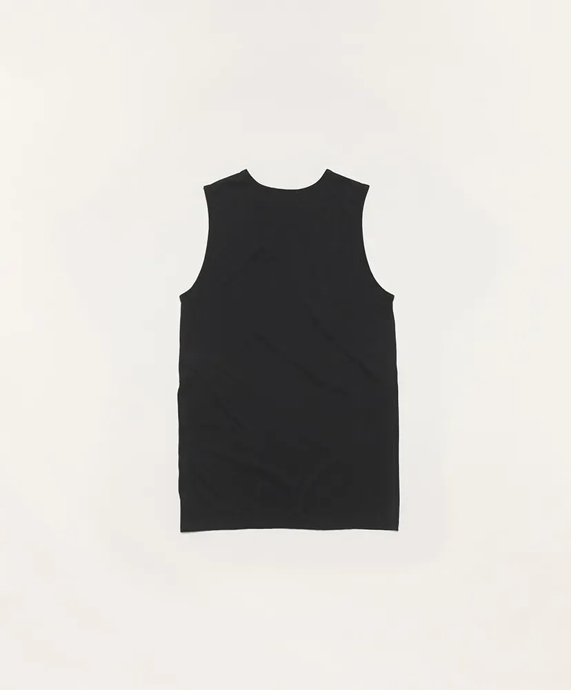 Cottony No Sleeve Round Neck