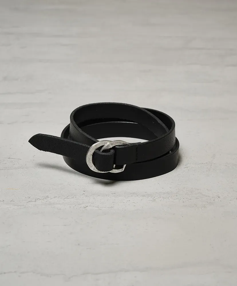Double Ring Belt - Cow Skin