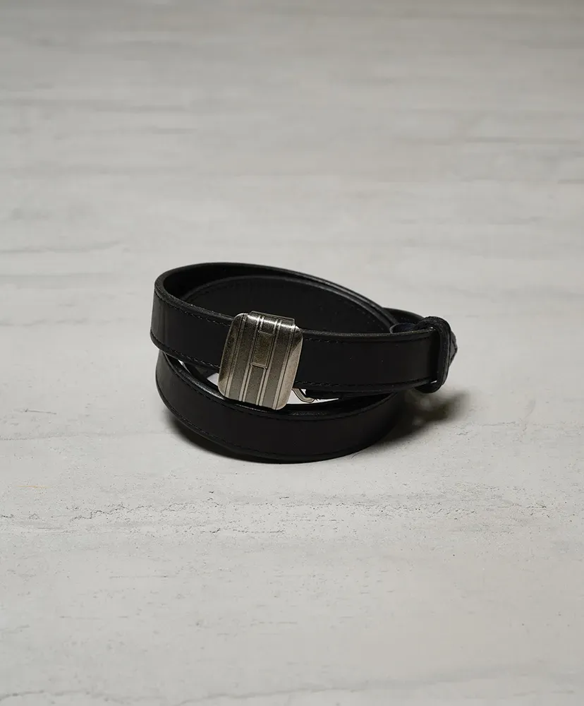 Slide Buckle Belt - Cow Skin By Guidi