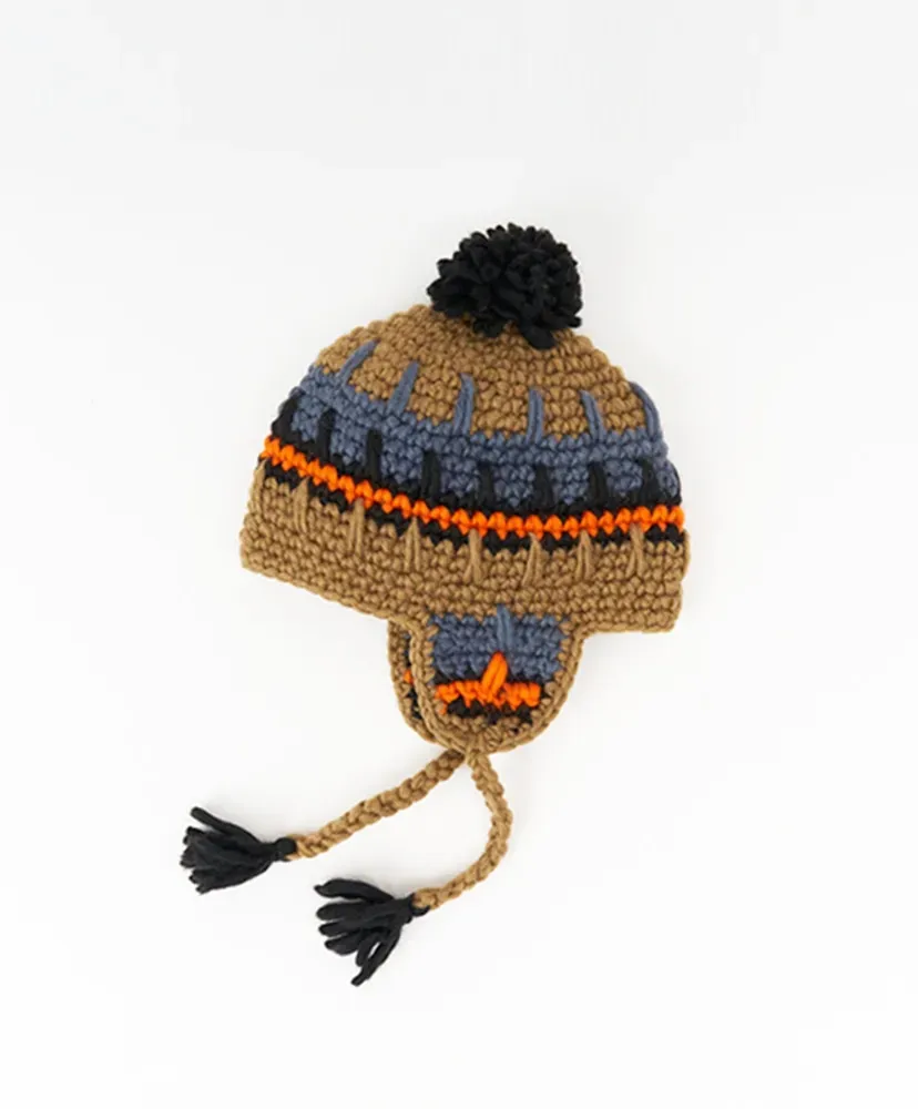 Handknit Earflap Wt