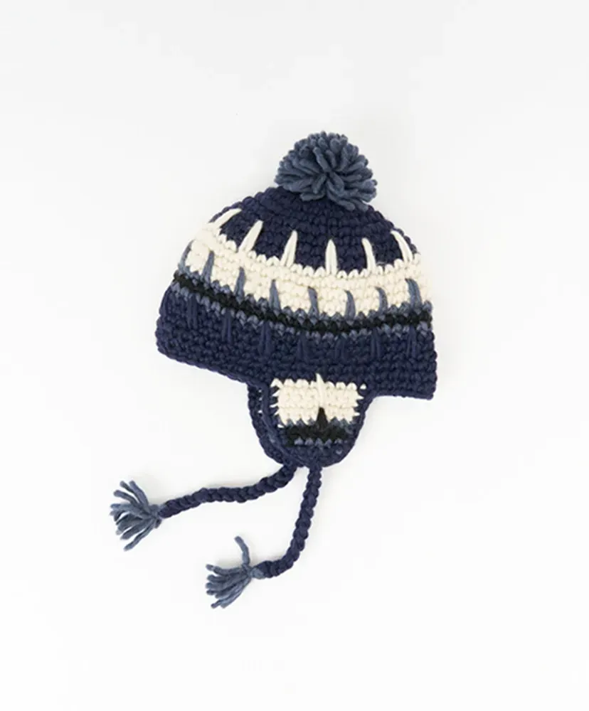Handknit Earflap Wt