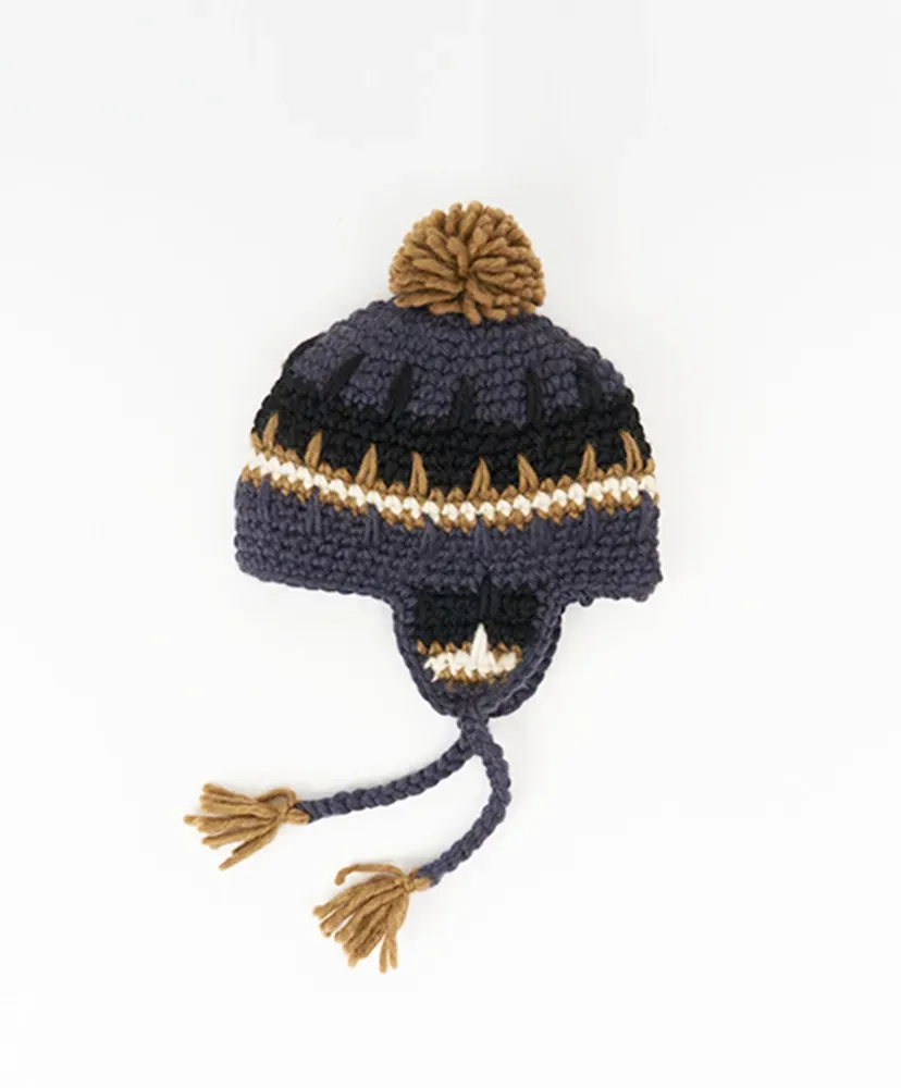 Handknit Earflap Wt