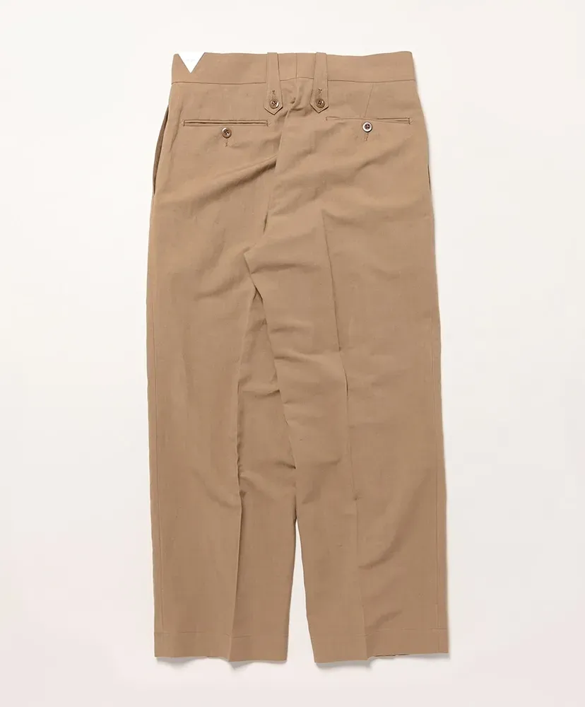 British Army Chinos - Linen×Cotton High Count Poplin