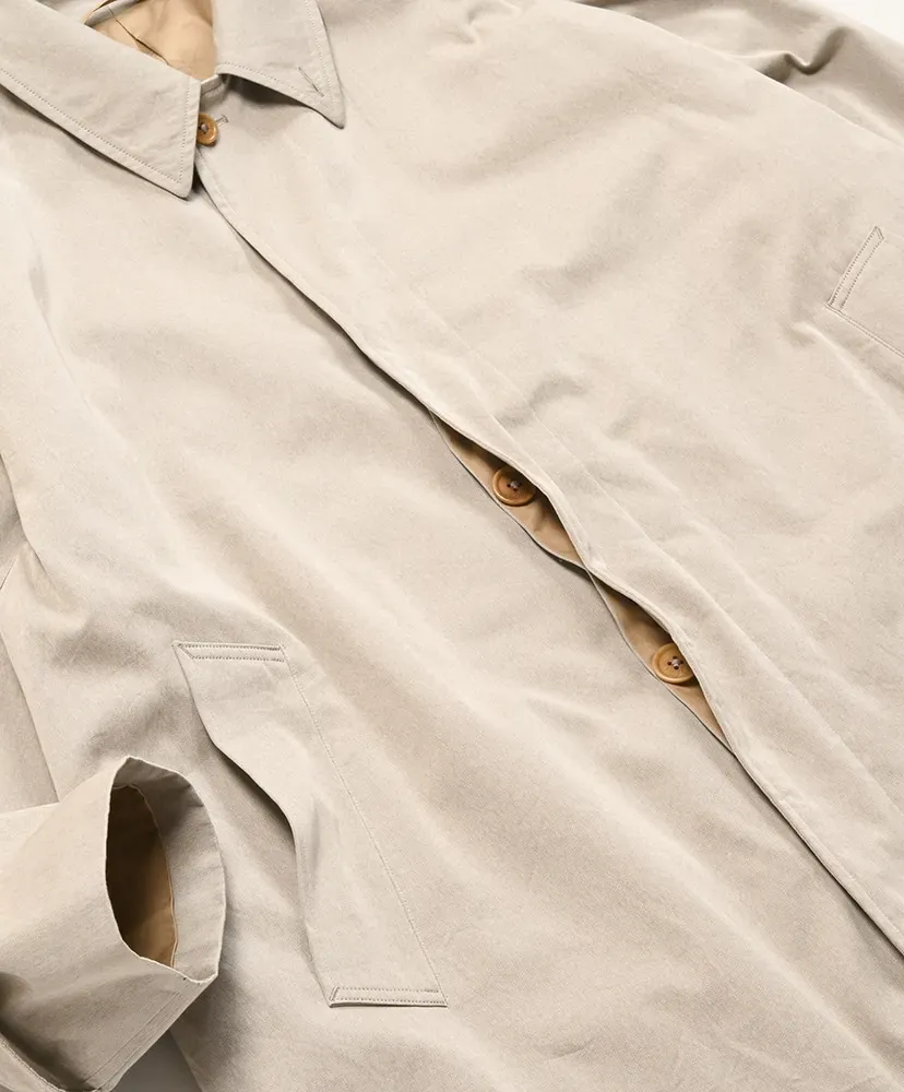 Cotton Covert Gabardine Walker Coat