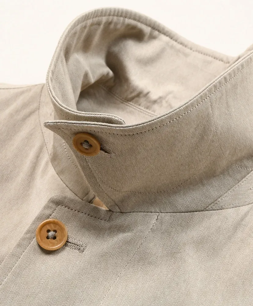 Cotton Covert Gabardine Walker Coat