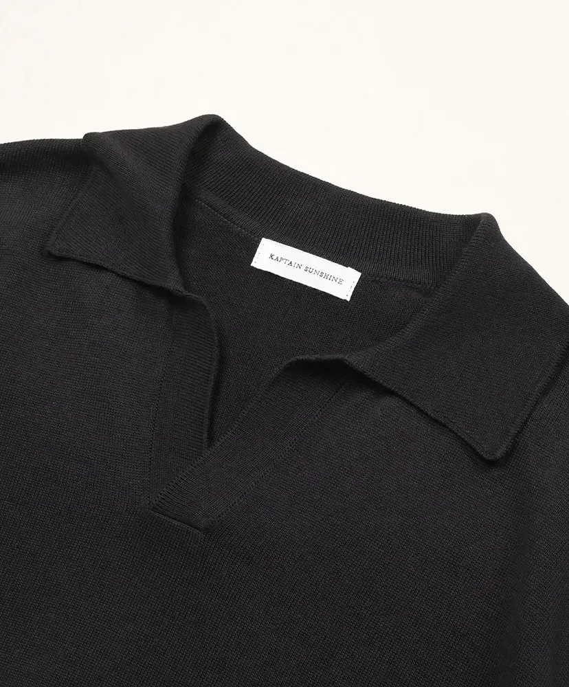 Cotton Knit Skipper Shirt