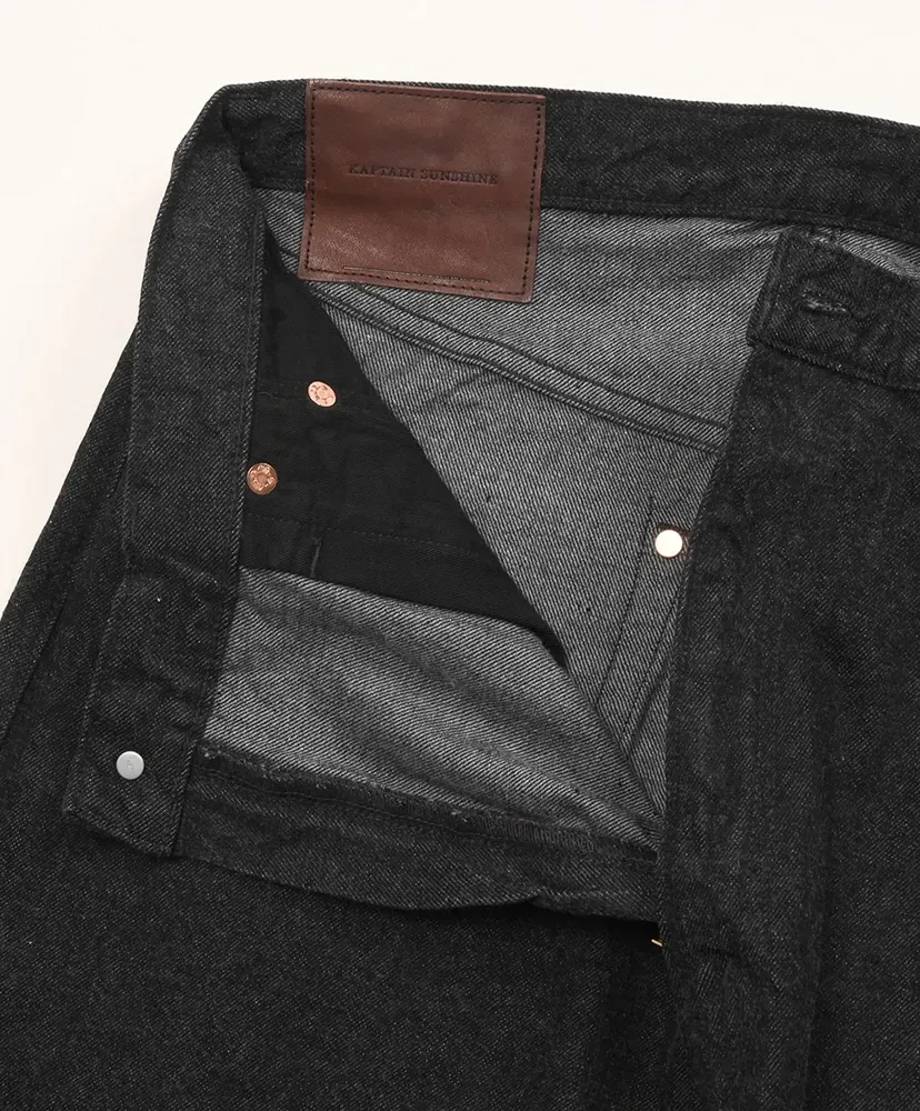 5P Zipper Front Denim Pants