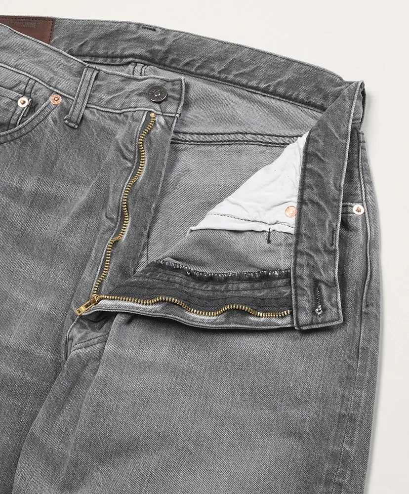 5P Zipper Front Denim Pants