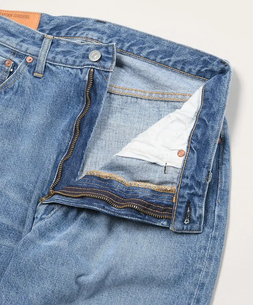 5P Zipper Front Denim Pants