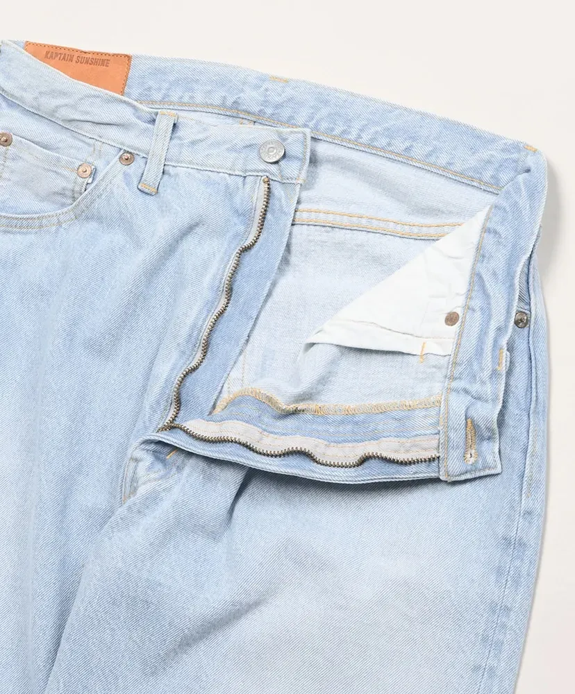 5P Zipper Front Denim Pants