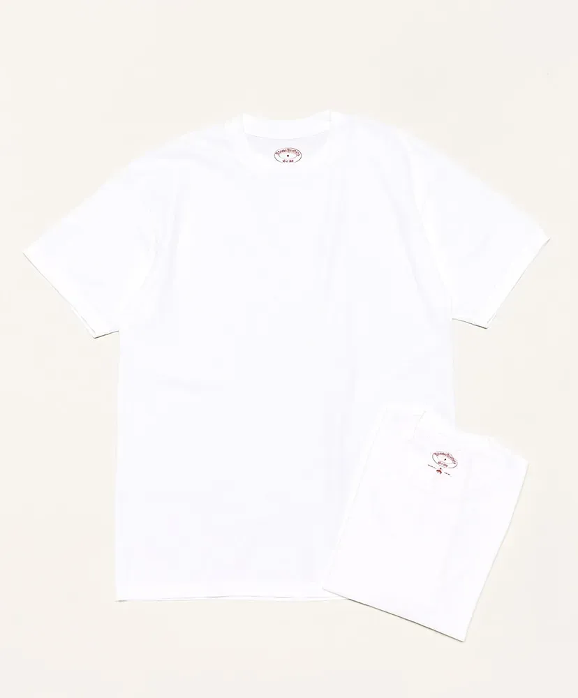 Cotton 2-Pack Crew Neck T Shirt Made In Usa