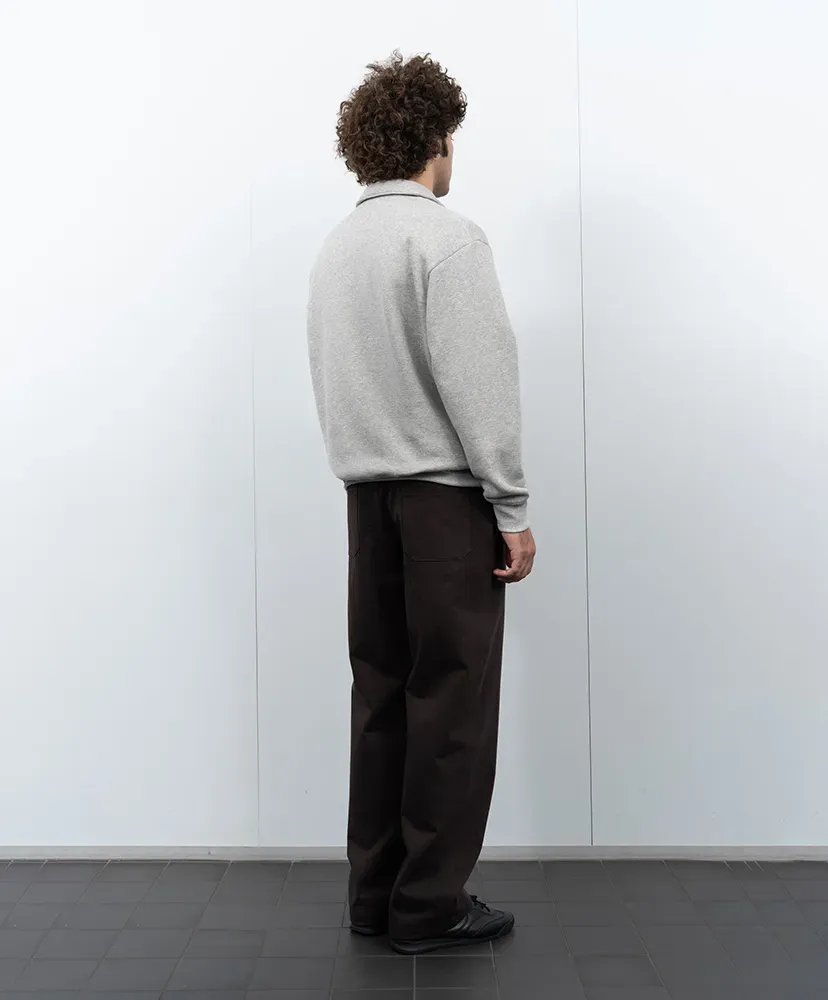 Cotton Wool Quarter Zip Sweatshirt
