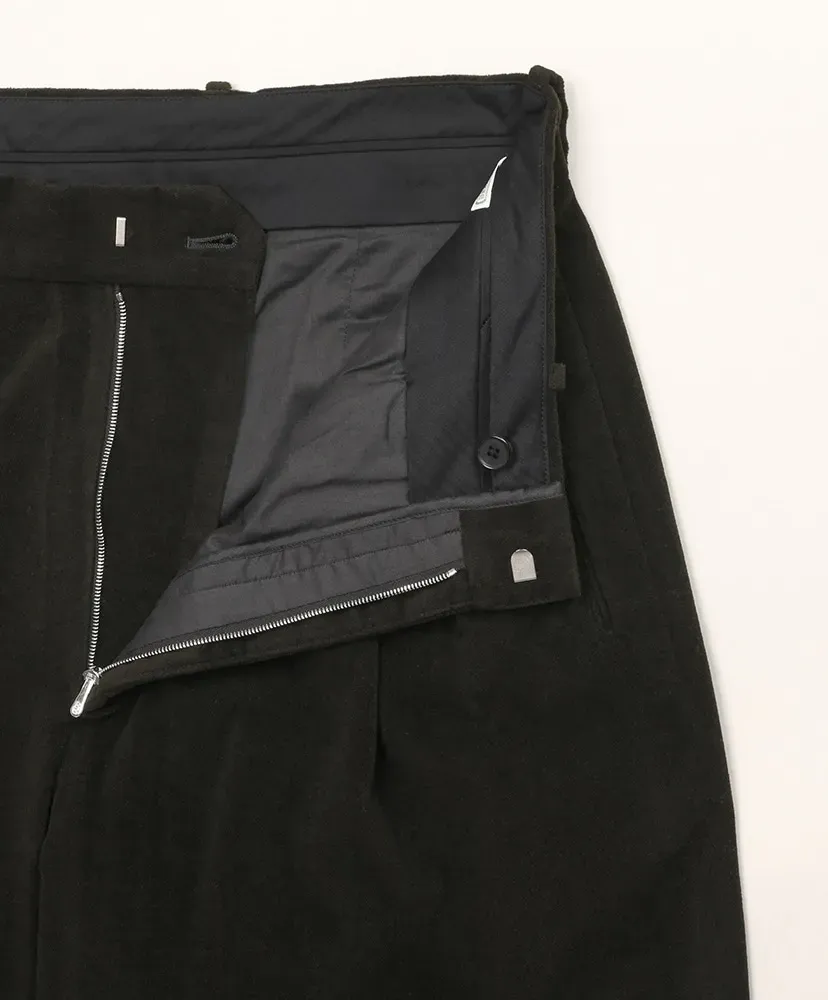 Cotton Velour Wide Trousers