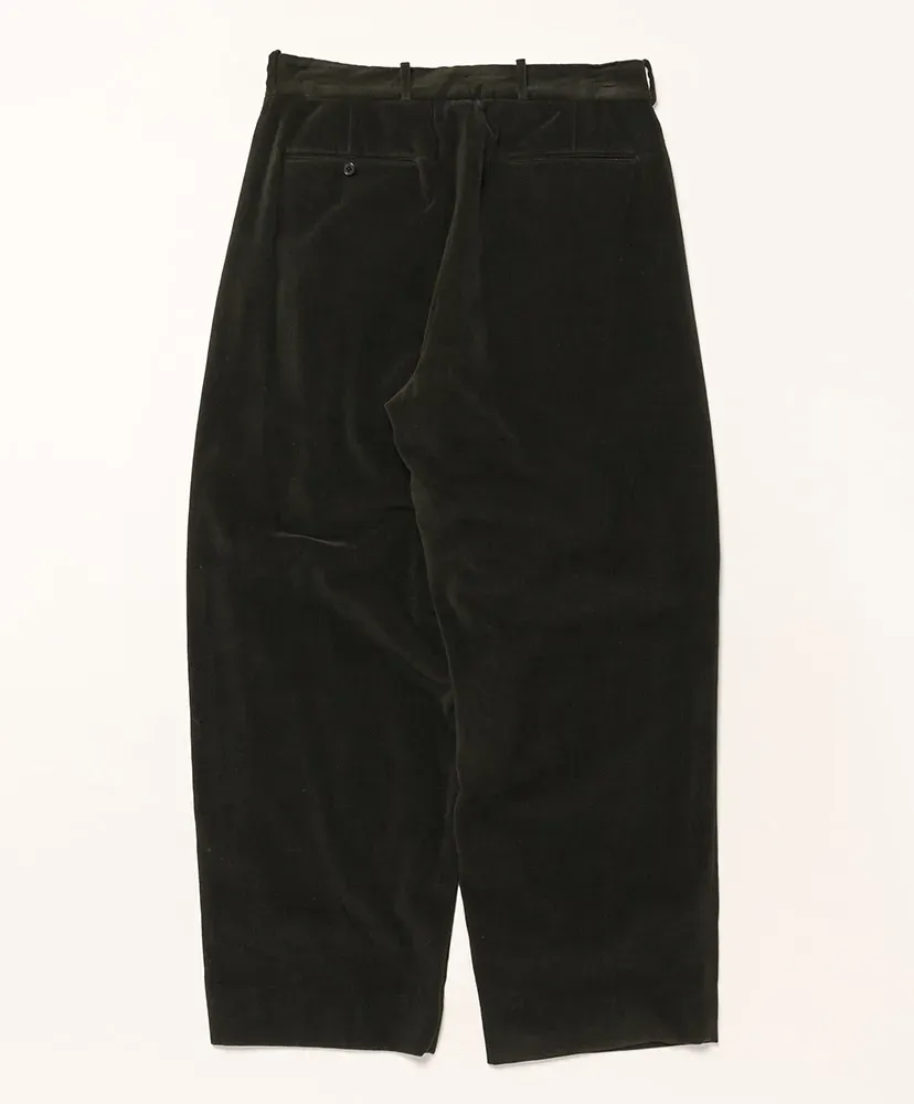 Cotton Velour Wide Trousers