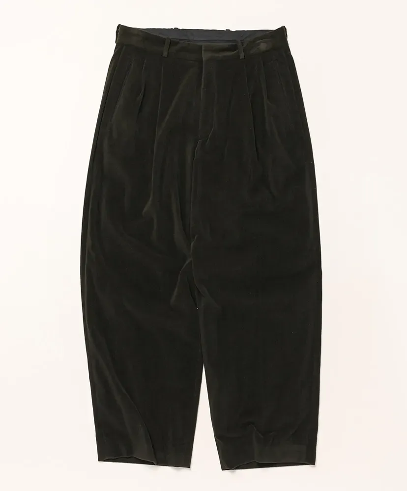 Cotton Velour Wide Trousers