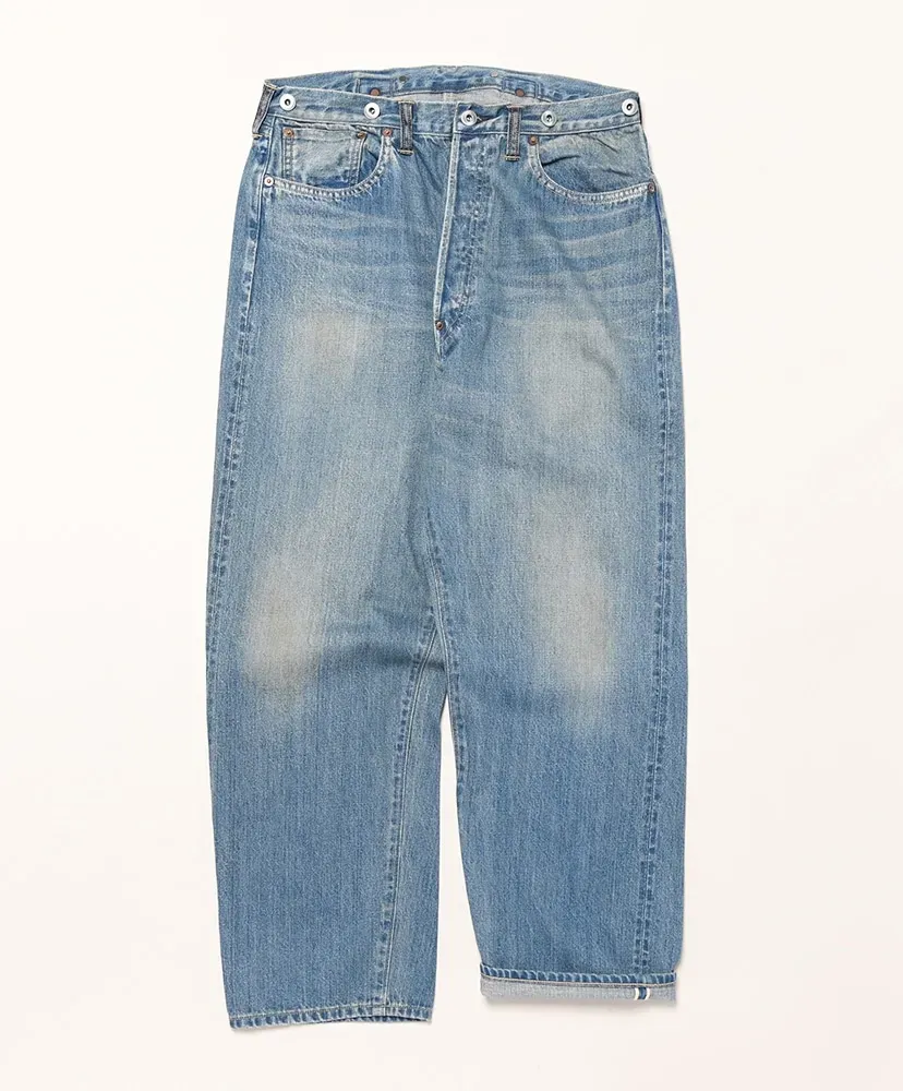 No.22 Washed Wide Denim Pants
