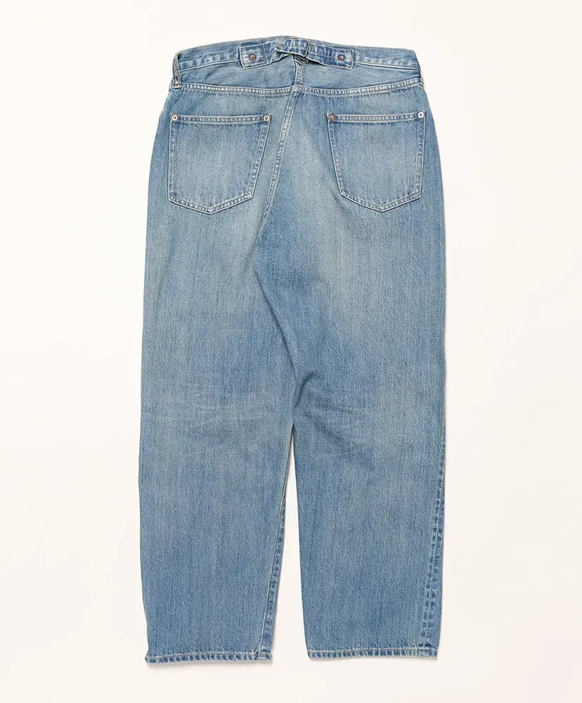 No.22 Washed Wide Denim Pants