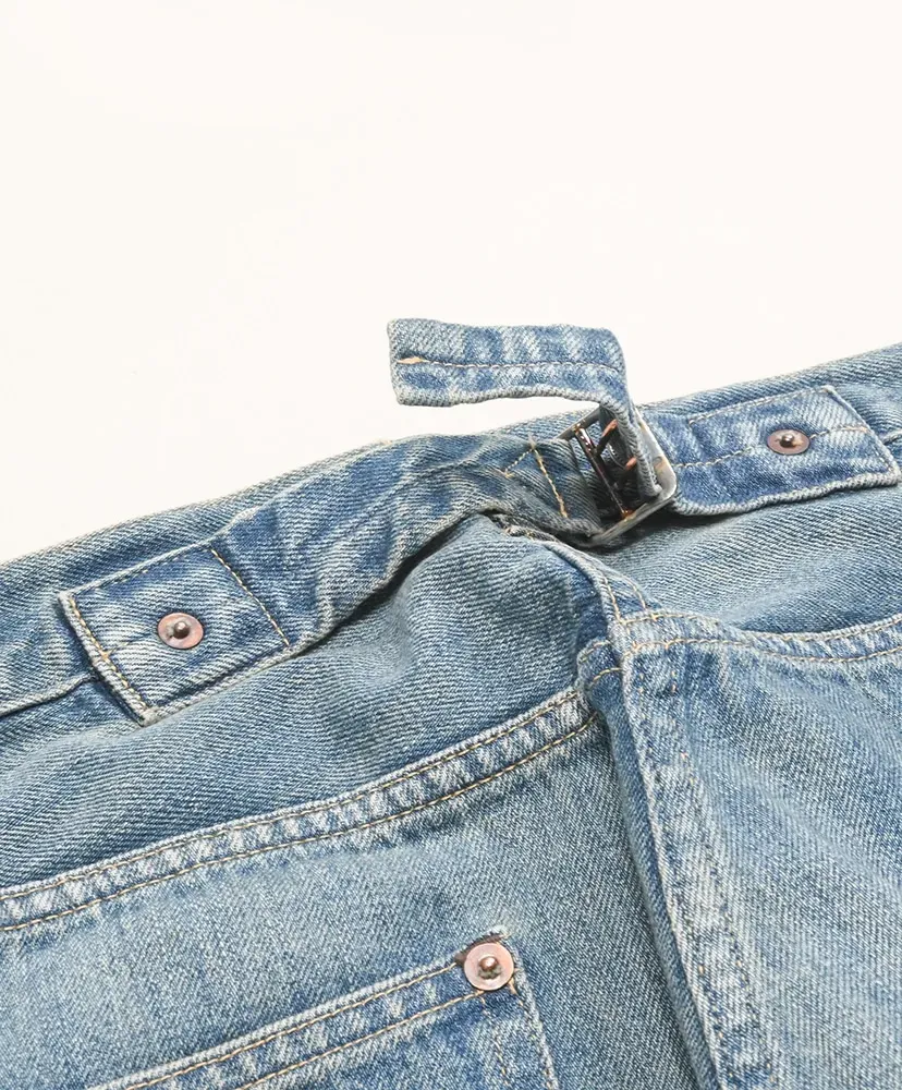 No.22 Washed Wide Denim Pants