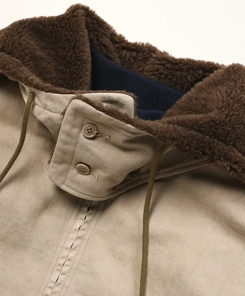 Vintage Ww2 Us Navy Deck Hooded Jacket