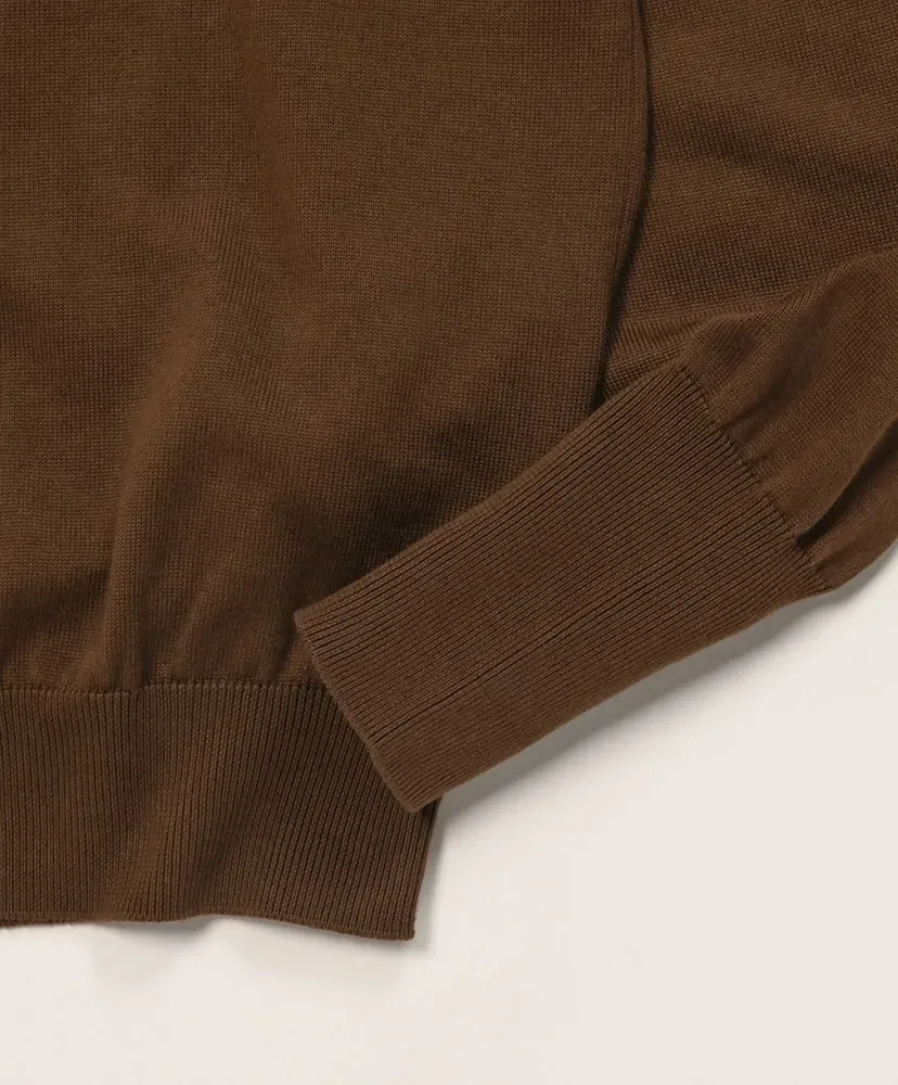 Cotton Knit Polo Collar Cardigan