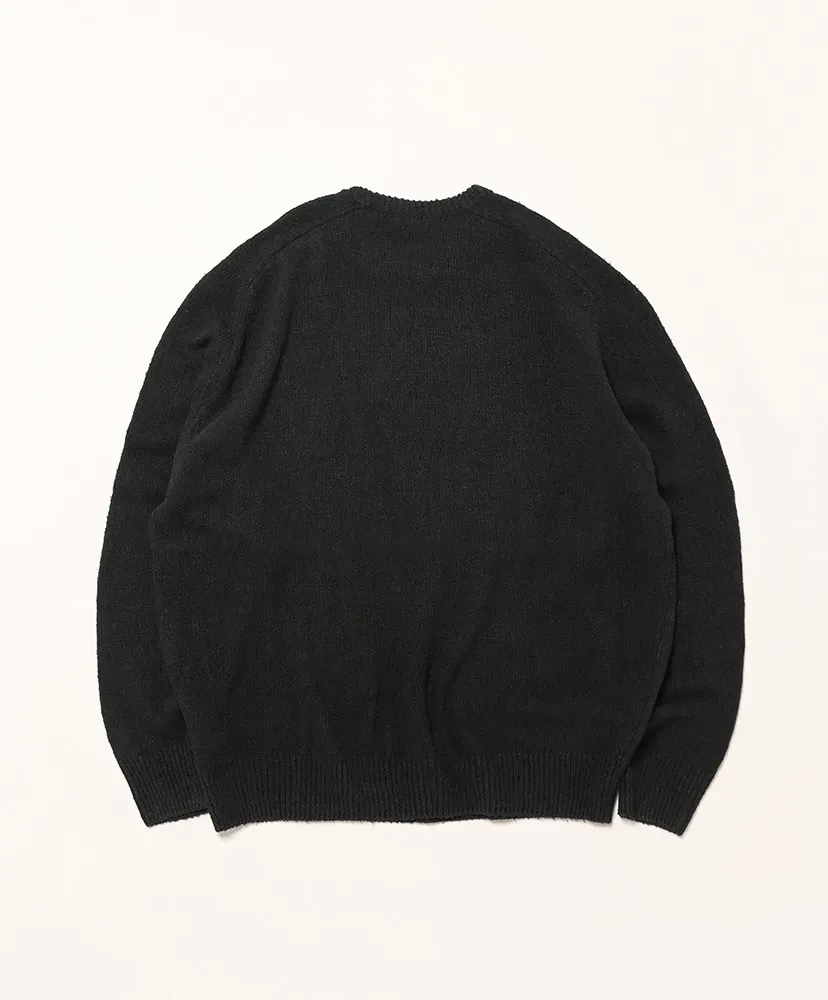 Washed Silk Nep Crew Neck Sweater