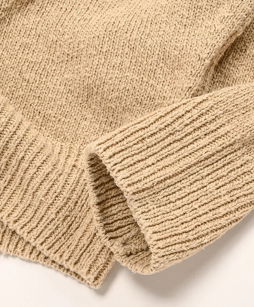Washed Silk Nep Crew Neck Sweater